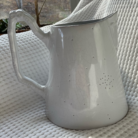 Large English Earthware Pitcher. - Picture 2 of 5
